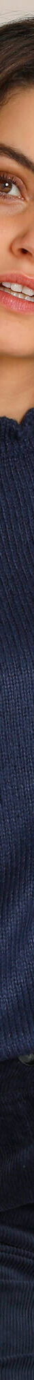 Pull col montant, finition frisotti (marine) Pull col montant, finition frisotti (marine)